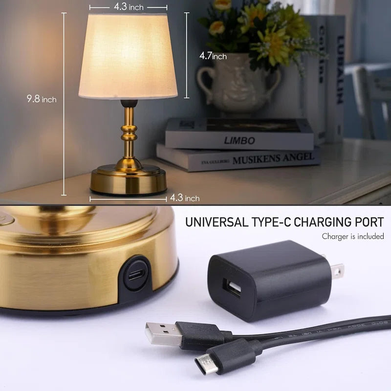 Mini – Cordless LED Table Lamp fr Bedside and Restaurant.