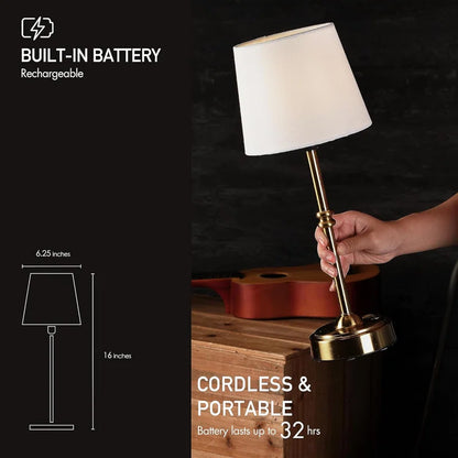 Cordless LED Table Lamp for Bedside, & Restaurants