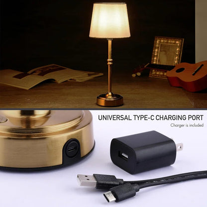 Cordless LED Table Lamp for Bedside, & Restaurants