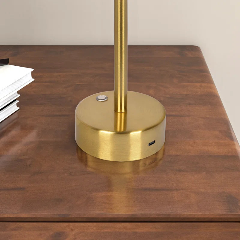 Rivolla Revel Gold Brass Desk Lamp